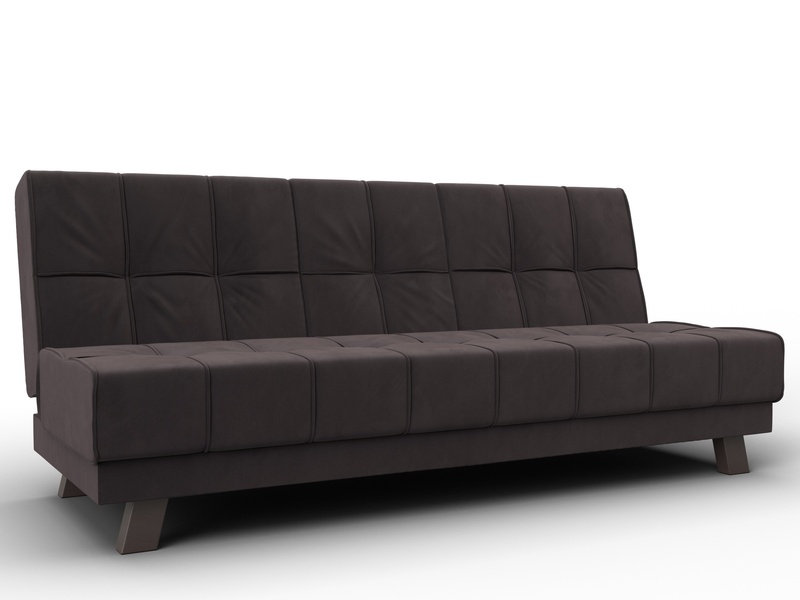 Диван прямой Винсент, Велюр, SEVEN 727 коричневый