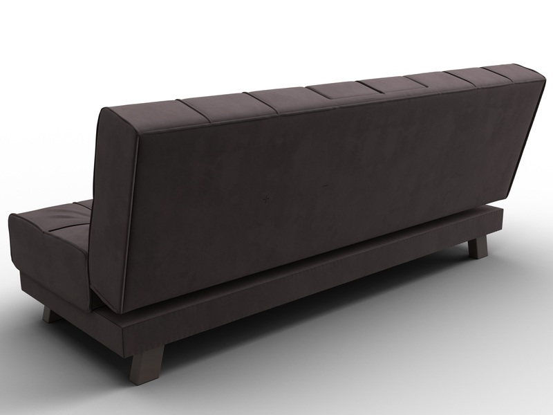 Диван прямой Винсент, Велюр, SEVEN 727 коричневый