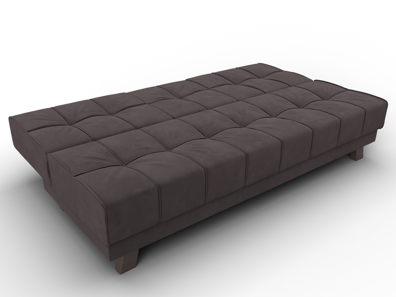 Диван прямой Винсент, Велюр, SEVEN 727 коричневый