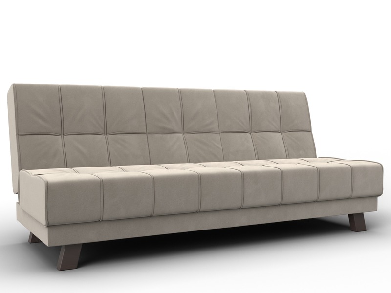 Диван прямой Винсент, Микровельвет, Бежевый