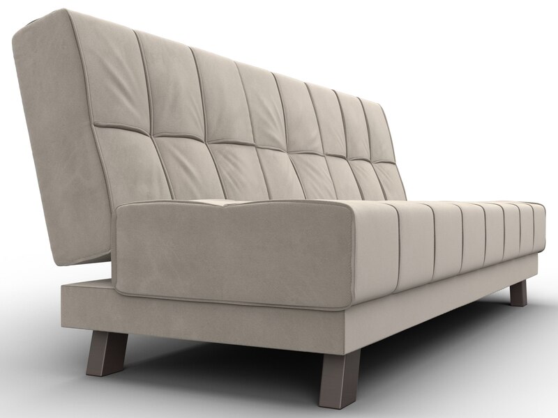 Диван прямой Винсент, Микровельвет, Бежевый