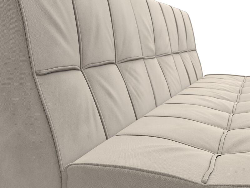 Диван прямой Винсент, Микровельвет, Бежевый