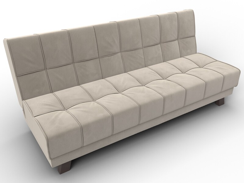 Диван прямой Винсент, Микровельвет, Бежевый