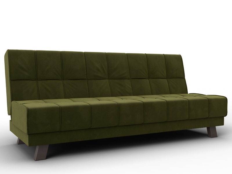 Диван прямой Винсент, Микровельвет, Зеленый
