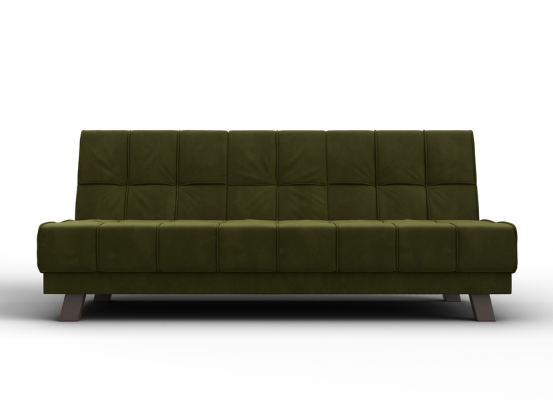 Диван прямой Винсент, Микровельвет, Зеленый