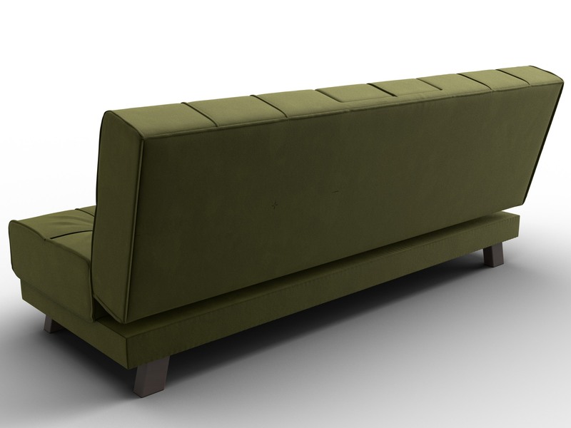 Диван прямой Винсент, Микровельвет, Зеленый