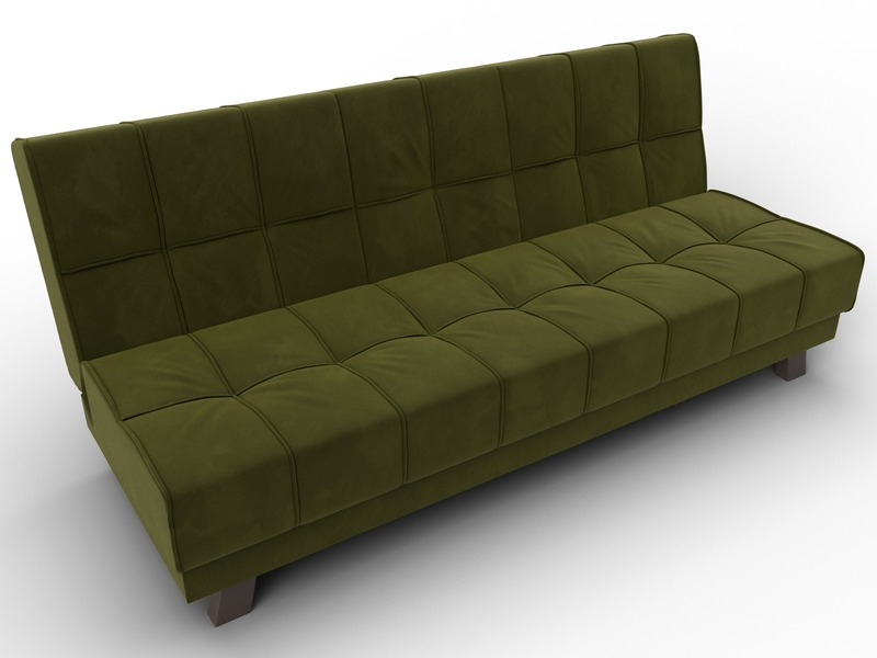 Диван прямой Винсент, Микровельвет, Зеленый