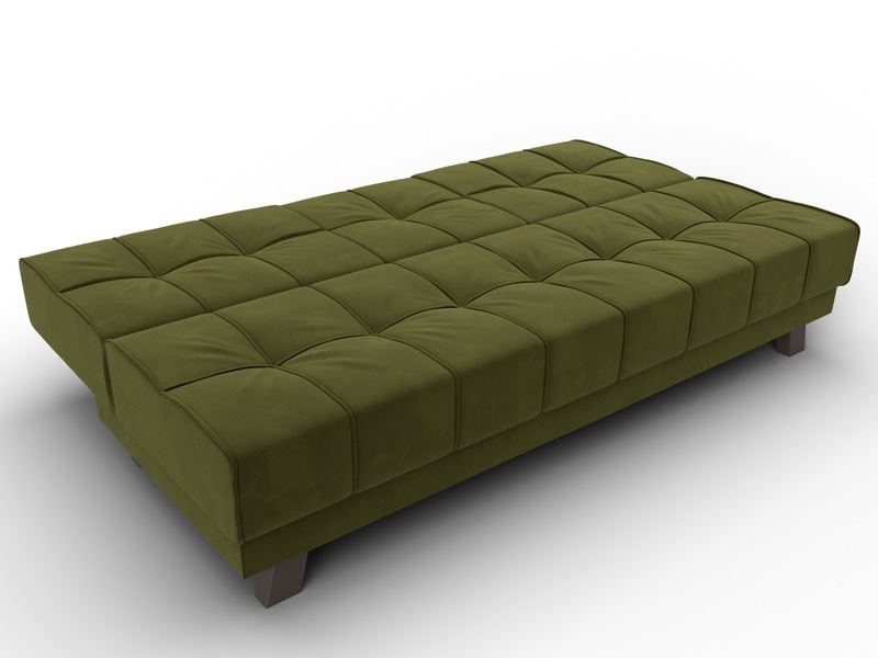 Диван прямой Винсент, Микровельвет, Зеленый