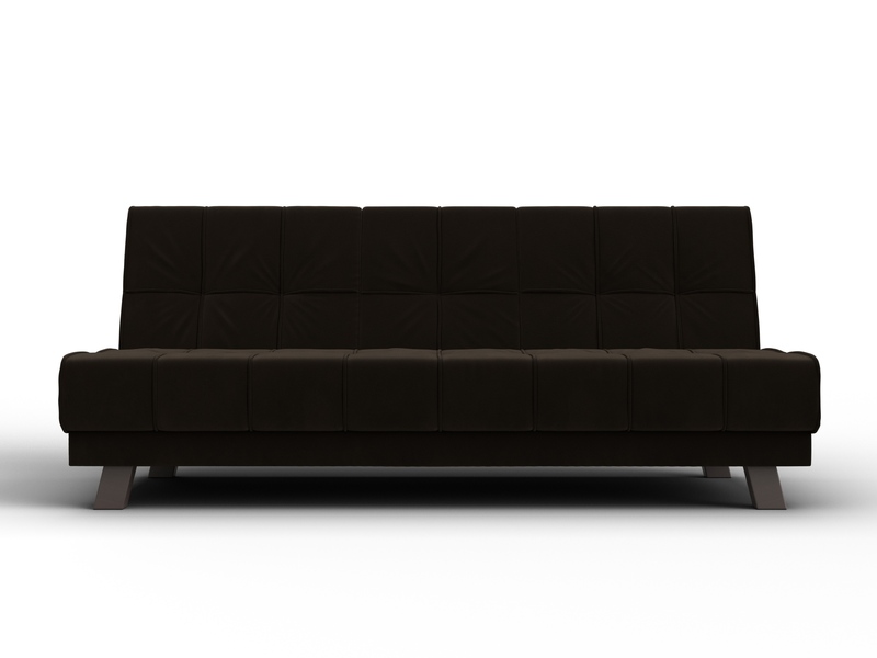 Диван прямой Винсент, Микровельвет, Коричневый