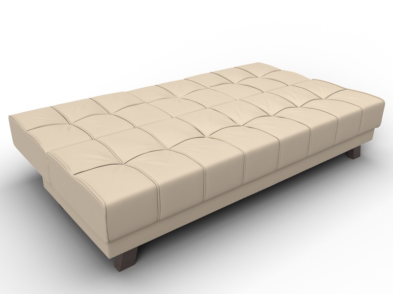 Диван прямой Винсент, Экокожа, Бежевый