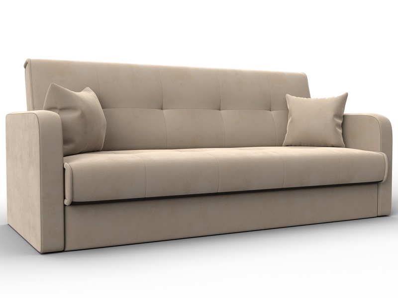 Диван-книжка Надежда, Велюр, SEVEN 729 бежевый