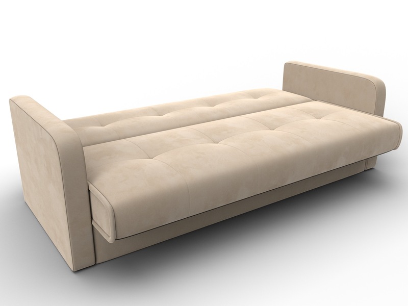 Диван-книжка Надежда, Велюр, SEVEN 729 бежевый