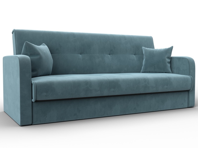 Диван-книжка Надежда, Велюр, SEVEN 113 бирюзовый