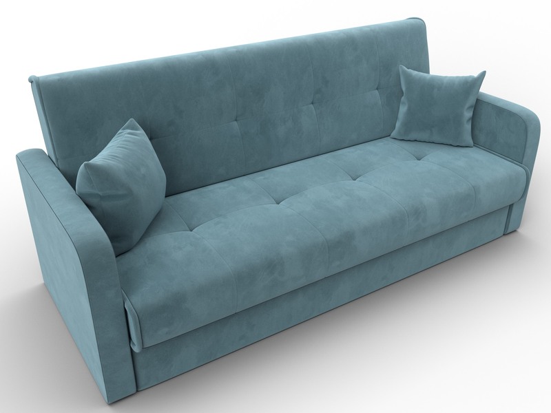 Диван-книжка Надежда, Велюр, SEVEN 113 бирюзовый