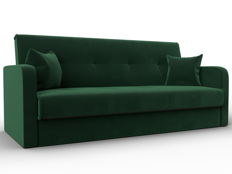 Диван-книжка Надежда, Велюр, SEVEN 626 зеленый