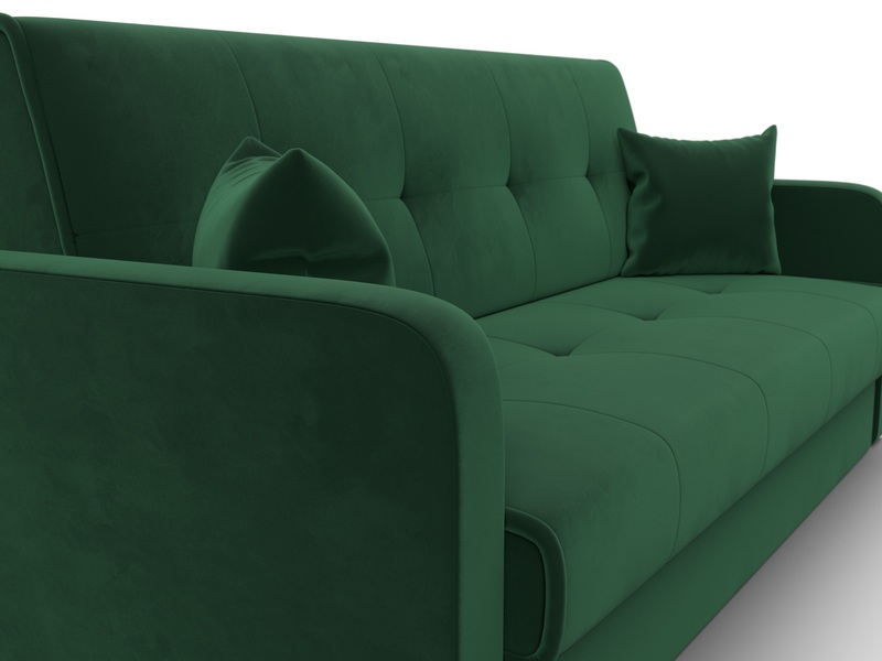 Диван-книжка Надежда, Велюр, SEVEN 626 зеленый