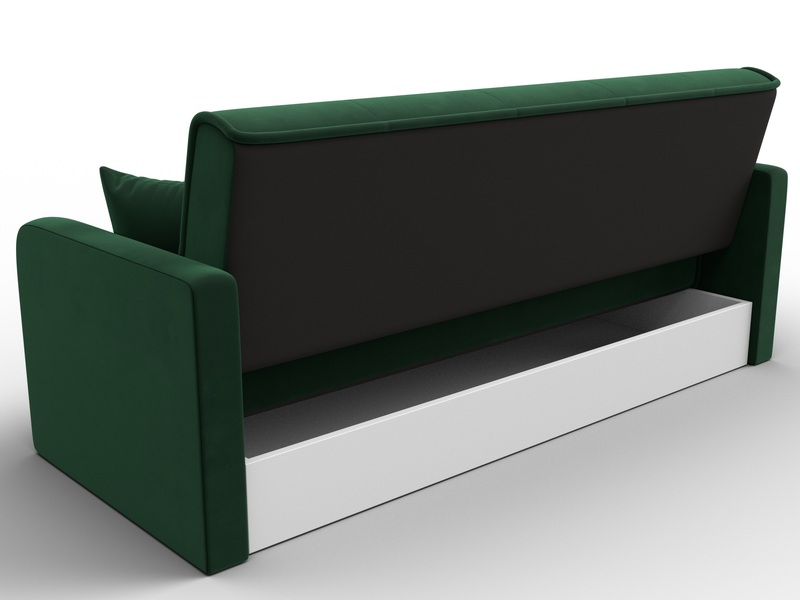 Диван-книжка Надежда, Велюр, SEVEN 626 зеленый