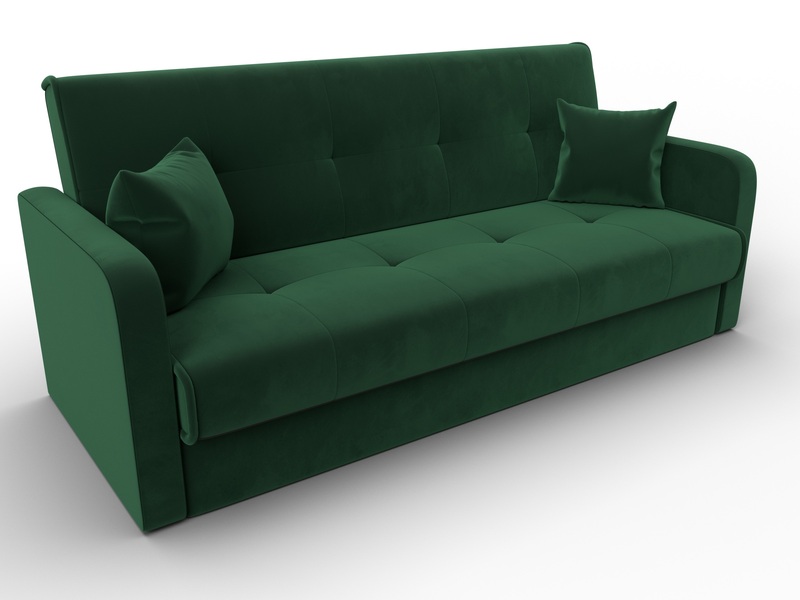 Диван-книжка Надежда, Велюр, SEVEN 626 зеленый