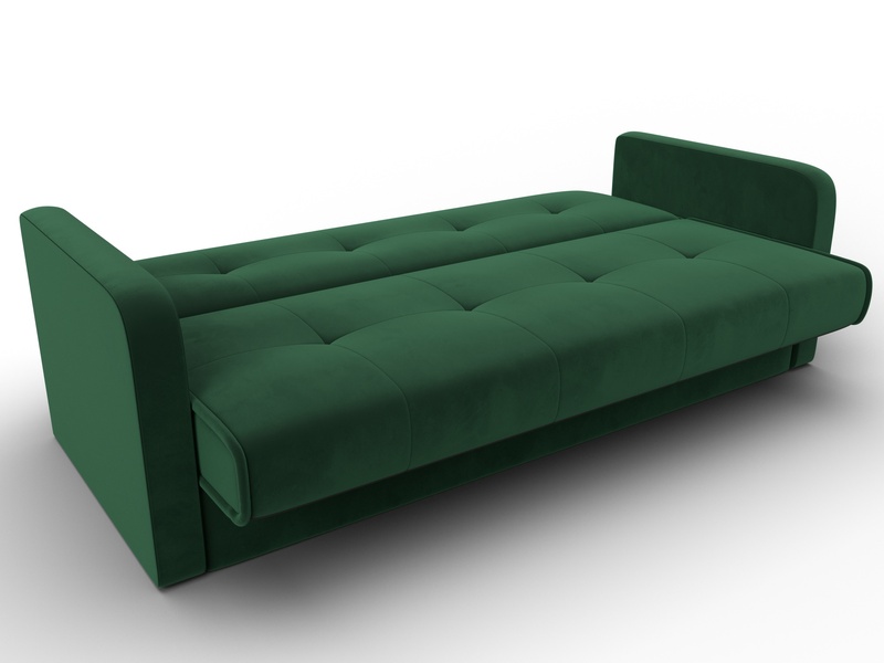 Диван-книжка Надежда, Велюр, SEVEN 626 зеленый