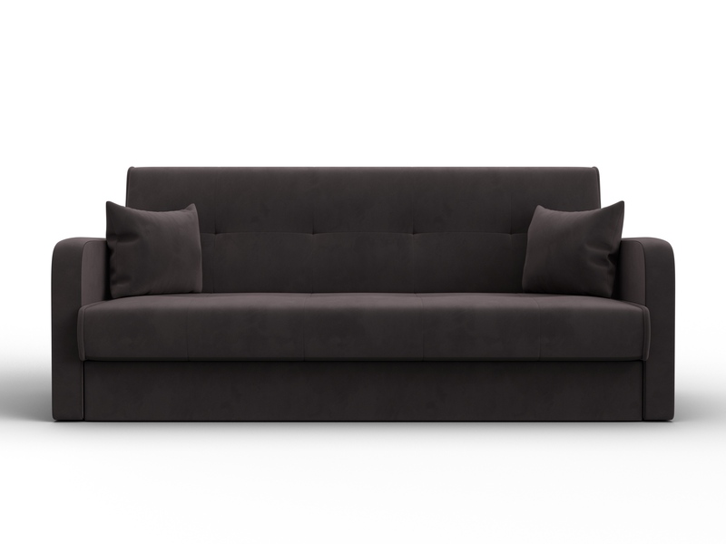 Диван-книжка Надежда, Велюр, SEVEN 727 коричневый