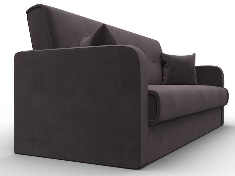 Диван-книжка Надежда, Велюр, SEVEN 727 коричневый