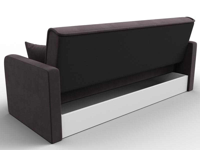 Диван-книжка Надежда, Велюр, SEVEN 727 коричневый