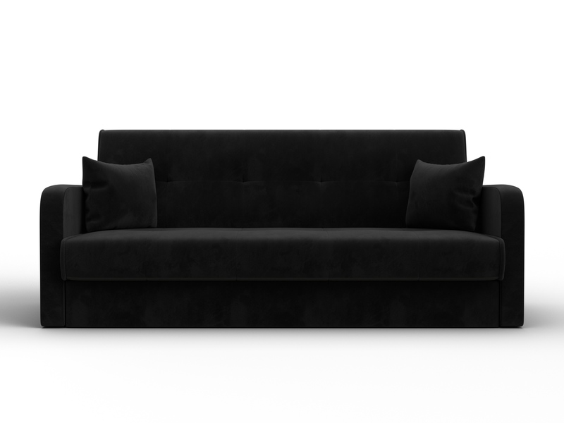 Диван-книжка Надежда, Велюр, SEVEN 35 черный