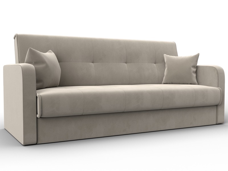 Диван-книжка Надежда, Микровельвет, Бежевый