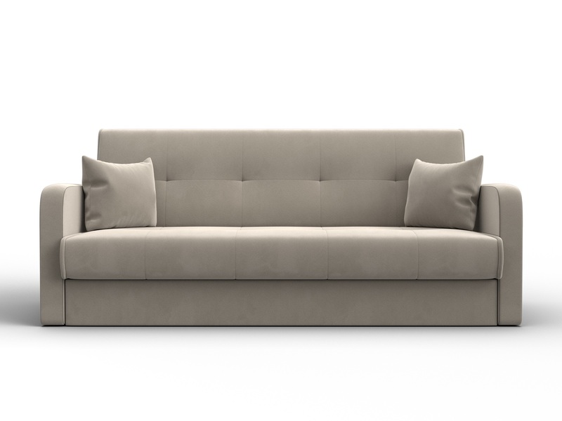 Диван-книжка Надежда, Микровельвет, Бежевый