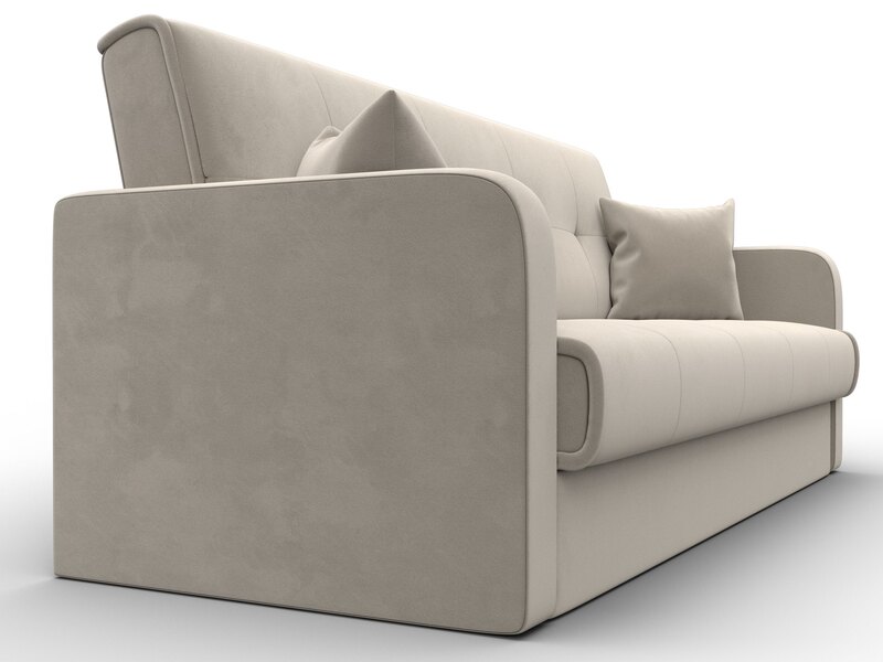 Диван-книжка Надежда, Микровельвет, Бежевый