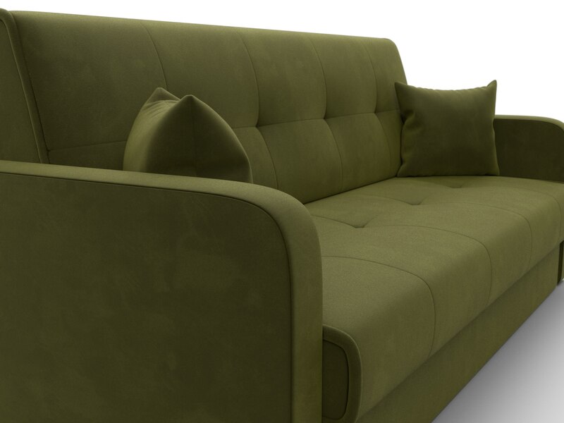 Диван-книжка Надежда, Микровельвет, Зеленый