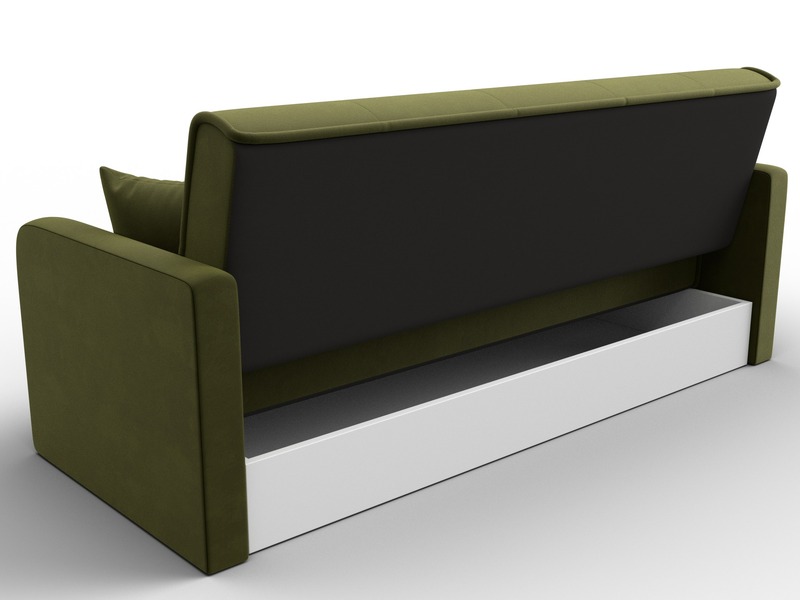 Диван-книжка Надежда, Микровельвет, Зеленый