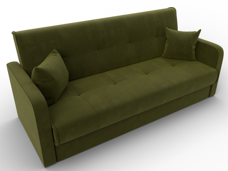 Диван-книжка Надежда, Микровельвет, Зеленый