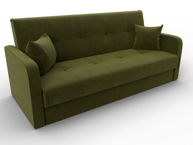 Диван-книжка Надежда, Микровельвет, Зеленый