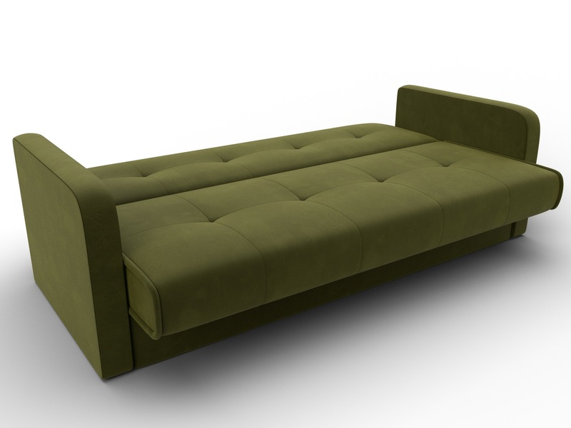 Диван-книжка Надежда, Микровельвет, Зеленый