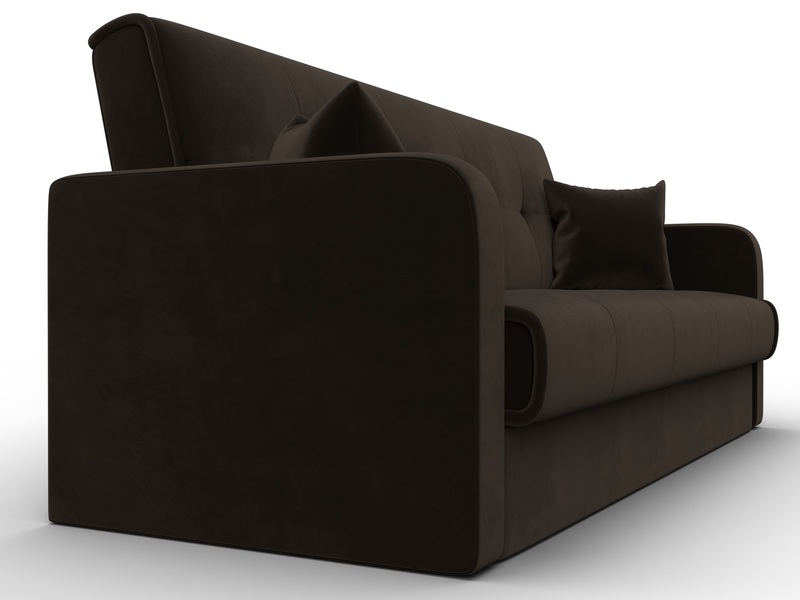 Диван-книжка Надежда, Микровельвет, Коричневый