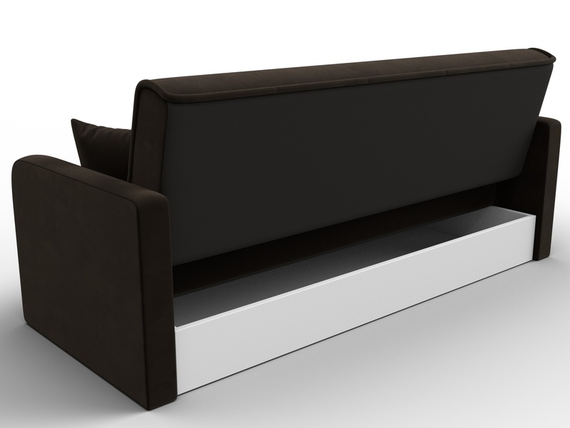 Диван-книжка Надежда, Микровельвет, Коричневый