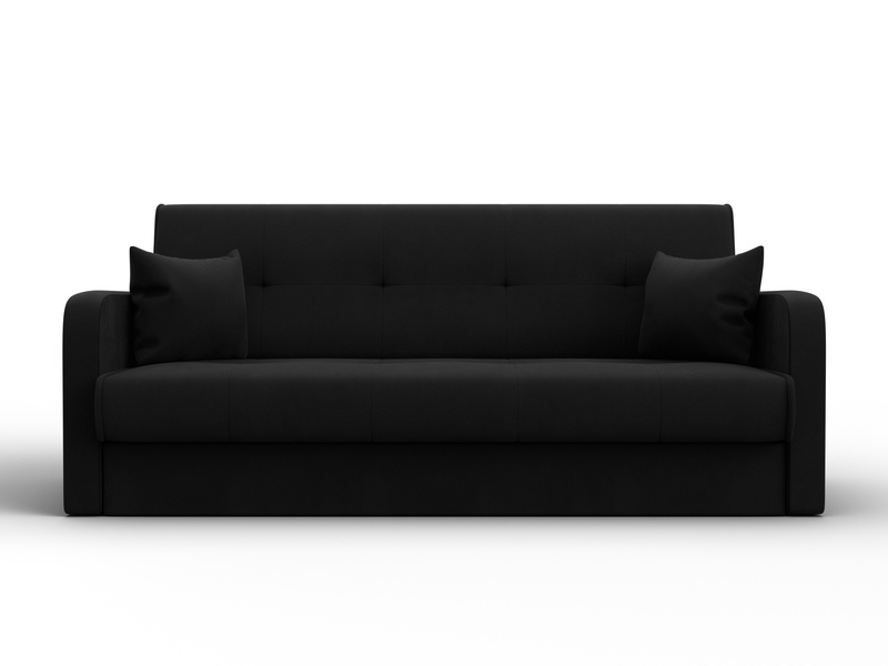 Диван-книжка Надежда, Микровельвет, Черный