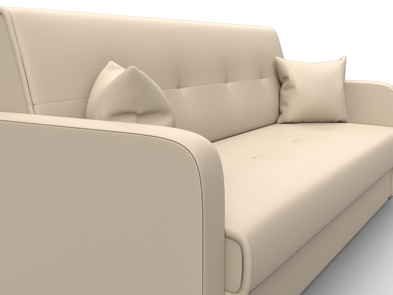 Диван-книжка Надежда, Экокожа, Бежевый