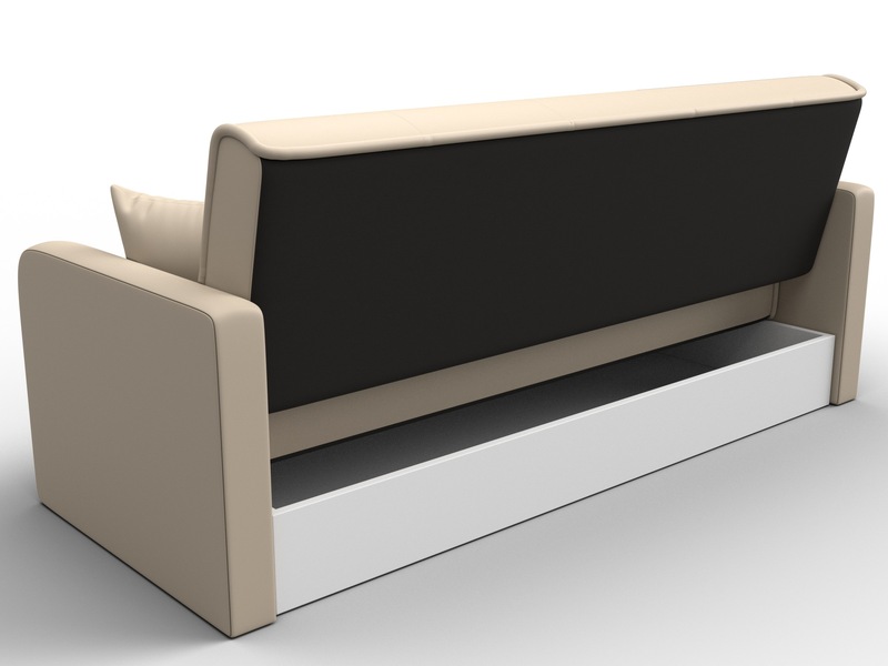 Диван-книжка Надежда, Экокожа, Бежевый