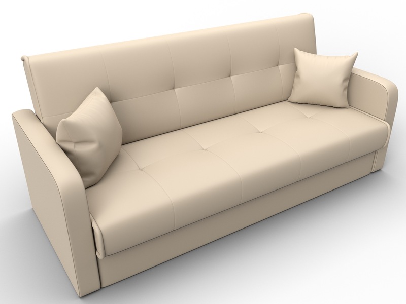 Диван-книжка Надежда, Экокожа, Бежевый