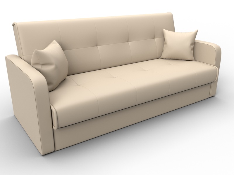 Диван-книжка Надежда, Экокожа, Бежевый