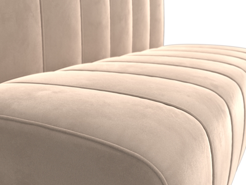 Диван кухонный прямой Ральф, Велюр, SEVEN 729 бежевый