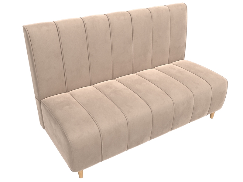 Диван кухонный прямой Ральф, Велюр, SEVEN 729 бежевый