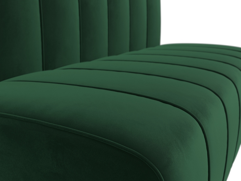 Диван кухонный прямой Ральф, Велюр, SEVEN 626 зеленый