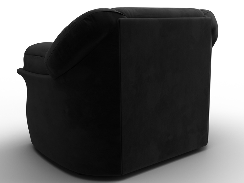 Кресло Карнелла, Велюр, SEVEN 35 черный