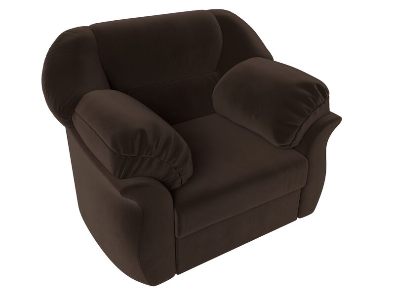 Кресло Карнелла, Микровельвет, Коричневый