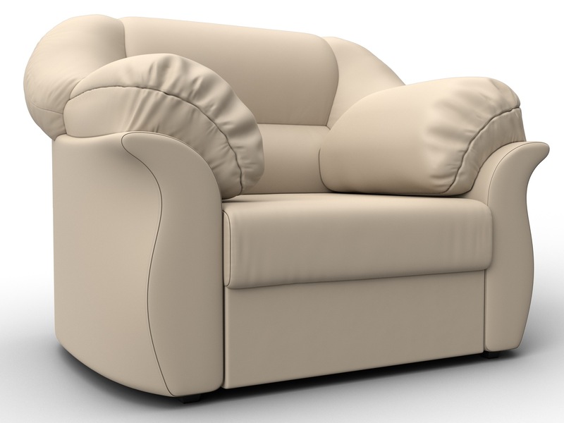 Кресло Карнелла, Экокожа, Бежевый