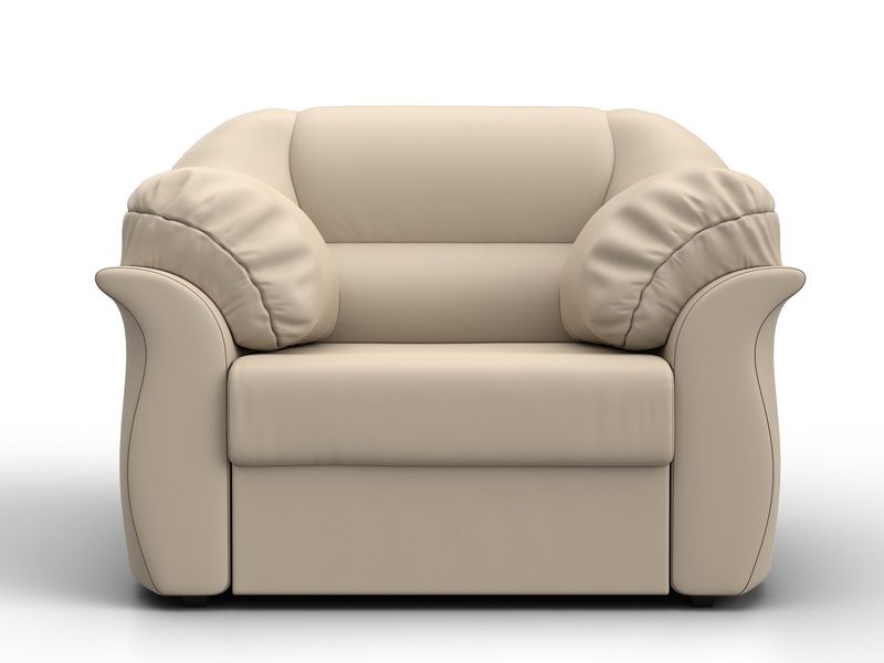 Кресло Карнелла, Экокожа, Бежевый