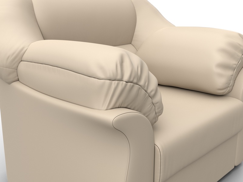 Кресло Карнелла, Экокожа, Бежевый